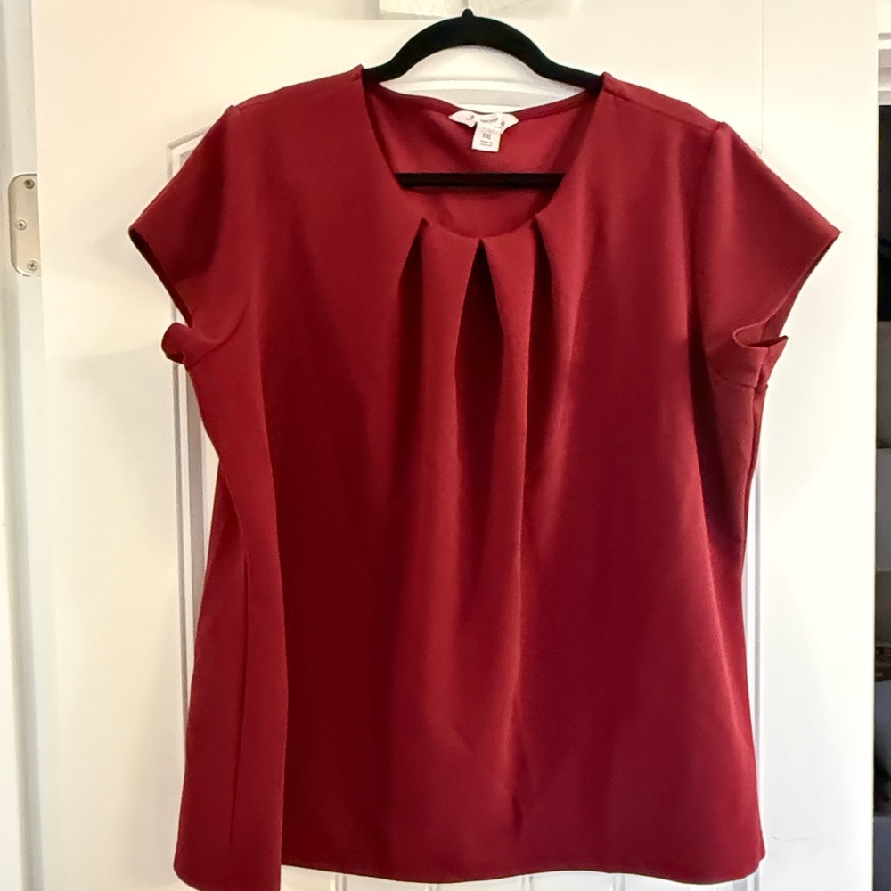 Liz Claiborne Rich Burgundy Blouse